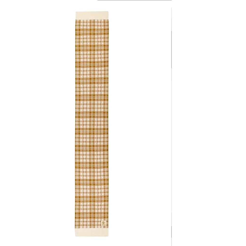 Timberland Scarf Buffalo Plaid Beige Off-White FabFitFun Fall 2023 10" x 68" $60 - Picture 6 of 10
